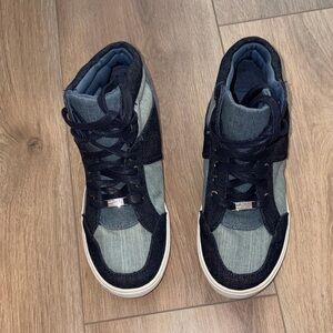 Michael Kors Cali Hillsboro denim sneakers, size 5.